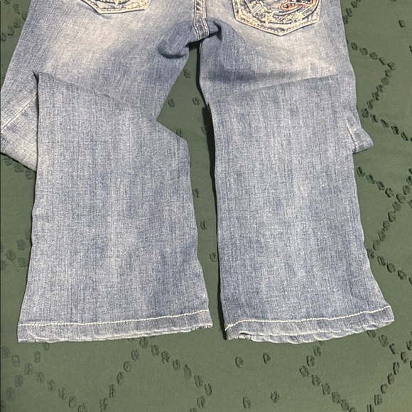 Grace Kids Western Blue Jeans - Picture 4 of 6